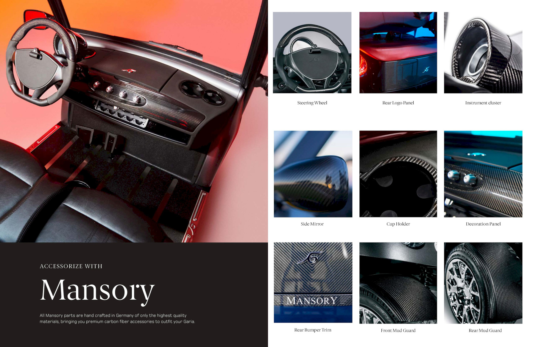 Garia Via 4seater Garia Luxury Golf Car