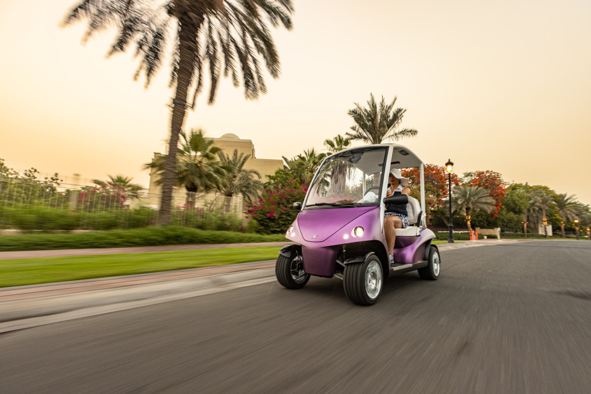 Garia Golf Car Street Legal in Bright Purple