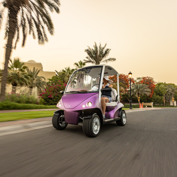 Garia Golf Car Street Legal in Bright Purple
